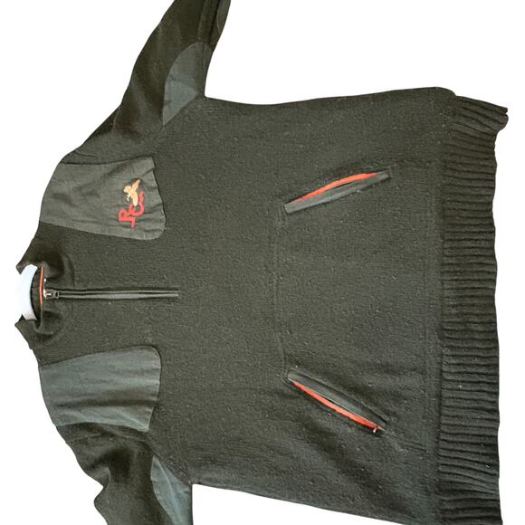 Vintage Beretta Wool Shooting Sweater Lambswool Half Zip Fieldwear GORPCORE - Picture 10 of 10